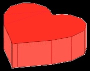 Коробочка из бумаги в виде сердечка.